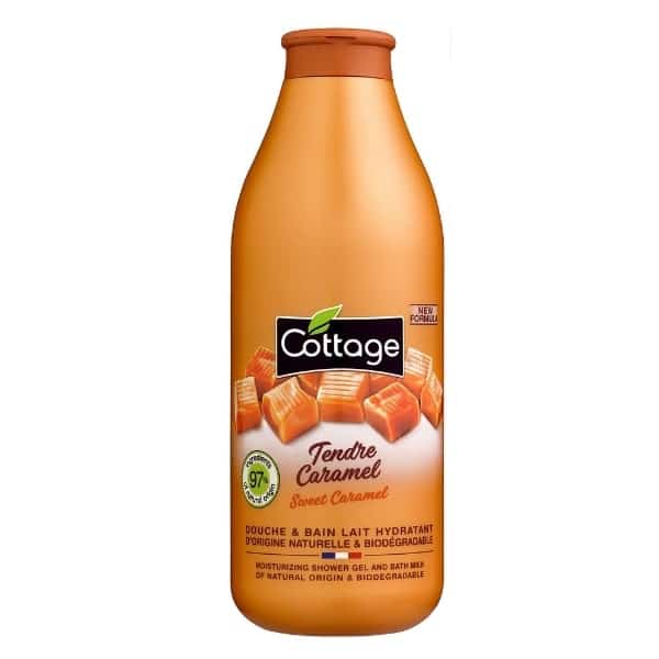 Cottage douche bain lait hydratant tendre caramel 750ml.-min