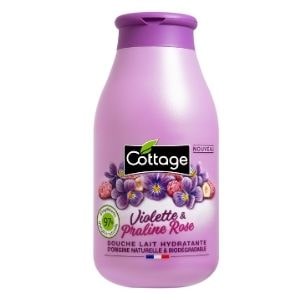 Cottage douche lait hydratant violette et praline rose 250ml.-min