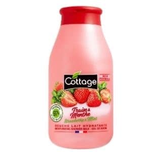 Cottage douche lait hydratante fraise et menthe 250ml.-min