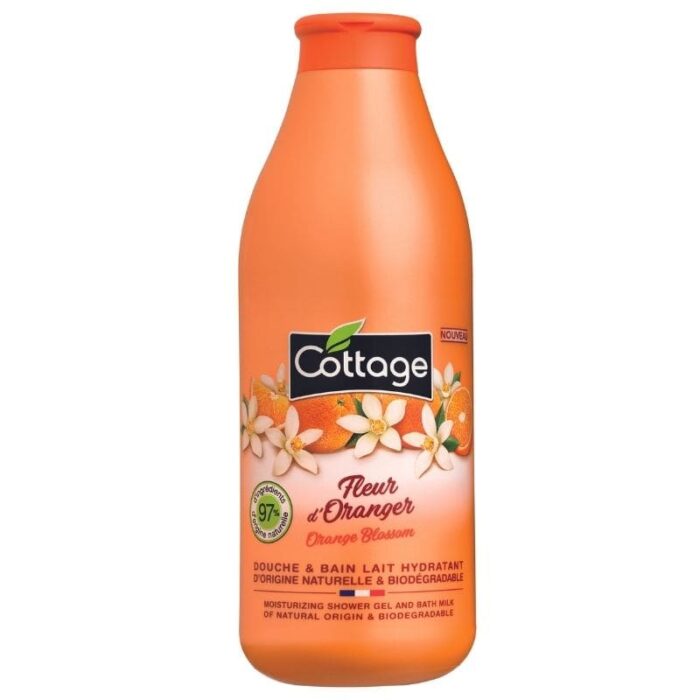 Cottage Douche et bain lait hydratant Fleur d’oranger 750ml