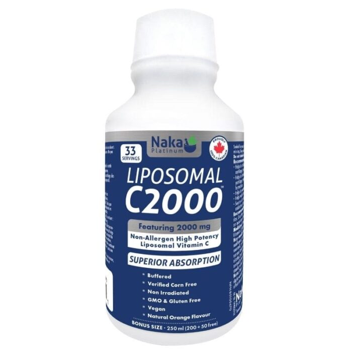 Naka vitamine c liposomal 2000mg 250ml.