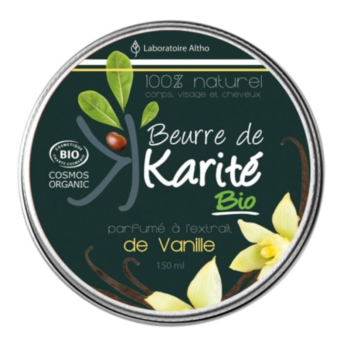 Laboratoire Altho Beurre de karité BIO parfumé à l’extrait de Vanille